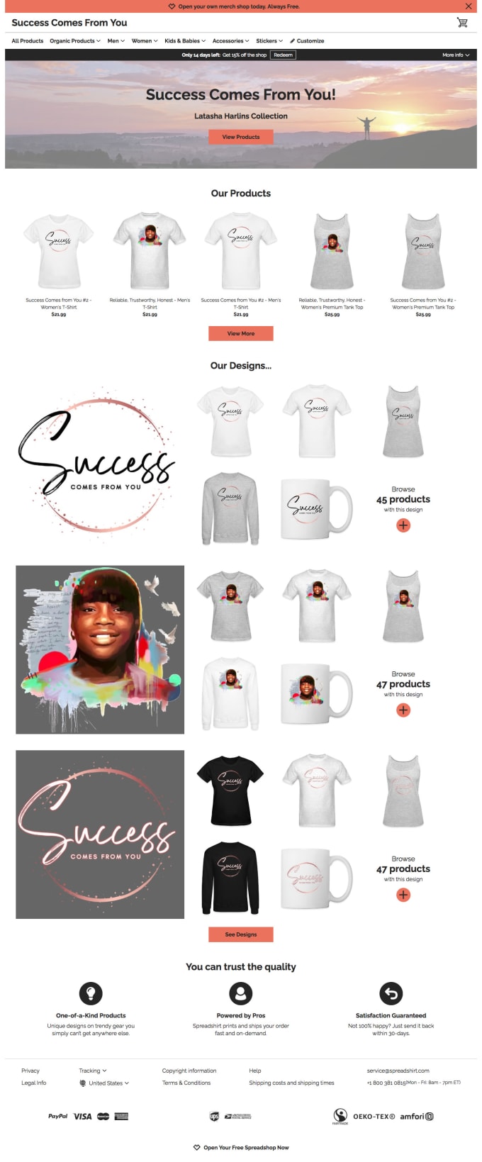 Design your on sale own merch